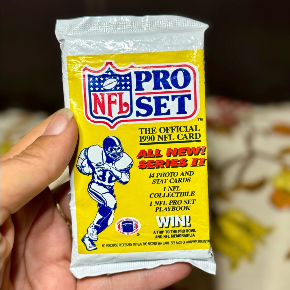 Yellow and Blue NFL Trading Cards